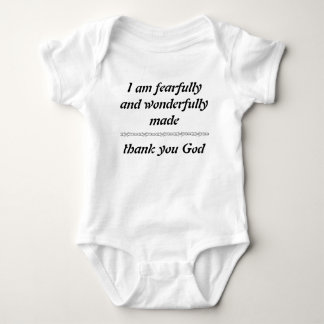 Fearfully and Wonderfully Made Baby Bodysuit