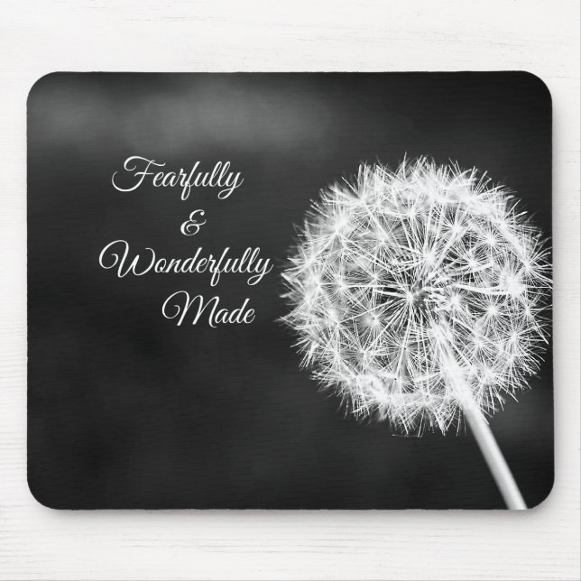 Fearfully and Wonderfully Made Bible Verse Mouse Mat (Front)
