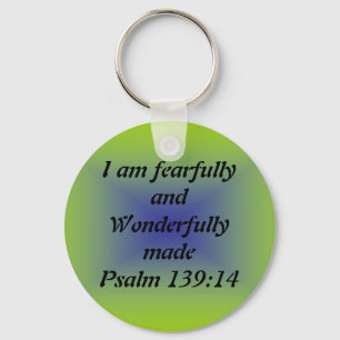 Fearfully and wonderfully made key ring