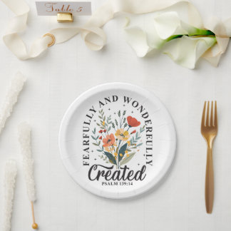 Fearfully and Wonderfully Made Paper Plate
