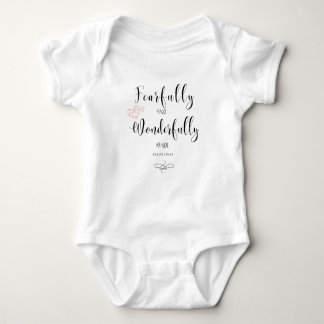 Fearfully and Wonderfully Made Scripture Baby Suit Baby Bodysuit