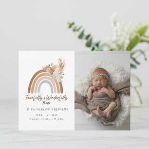 Fearfully & Wonderfully Made Baby Announcement