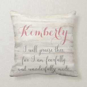 Fearfully & Wonderfully Made - Ps. 139:14 Cushion