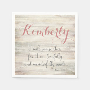 Fearfully & Wonderfully Made - Ps. 139:14 Napkin