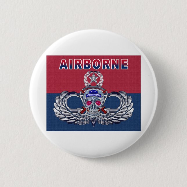 Fearless 82nd Airborne Division 6 Cm Round Badge (Front)