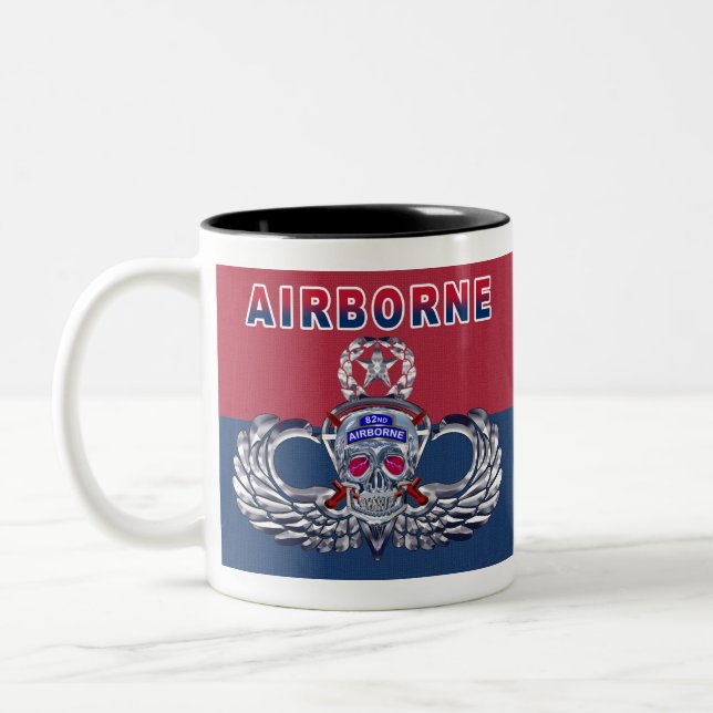 Fearless 82nd Airborne Division Two-Tone Coffee Mug (Left)