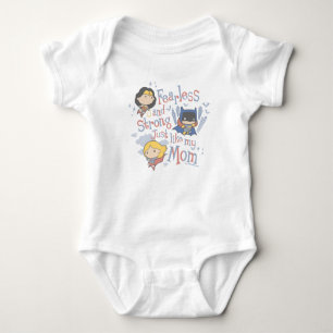 Fearless And Strong Just Like My Mum Baby Bodysuit