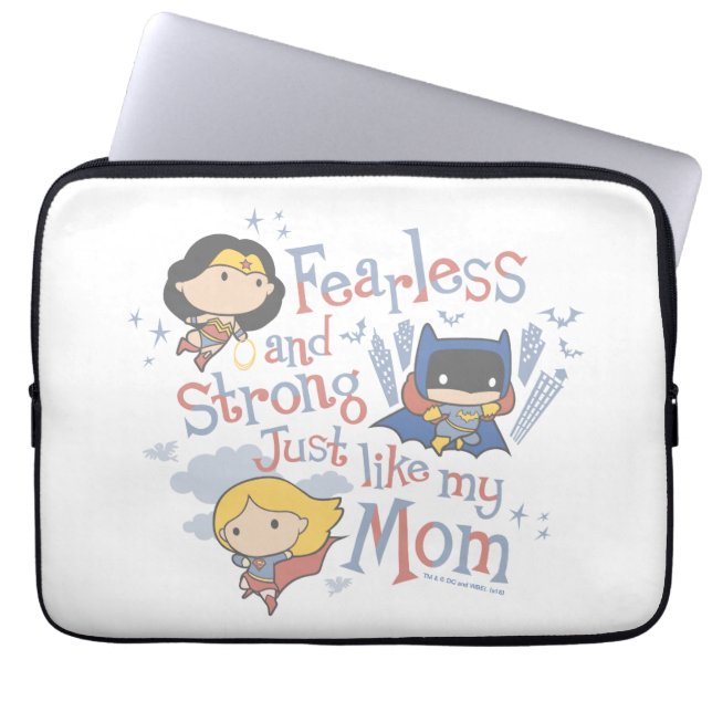 Fearless And Strong Just Like My Mum Laptop Sleeve (Front)