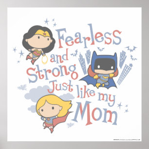 Fearless And Strong Just Like My Mum Poster