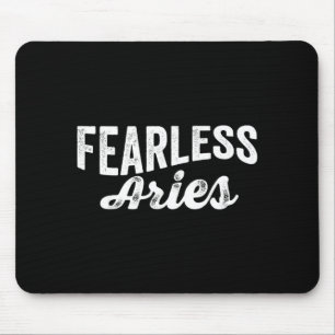 Fearless Aries Zodiac Astrology Birthday Horoscope Mouse Mat