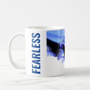 Fearless Bald Eagle Motivational Courage Artwork Coffee Mug