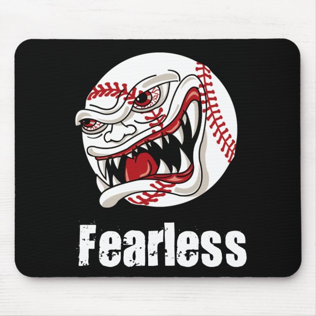 Fearless Baseball Mouse Mat (Front)
