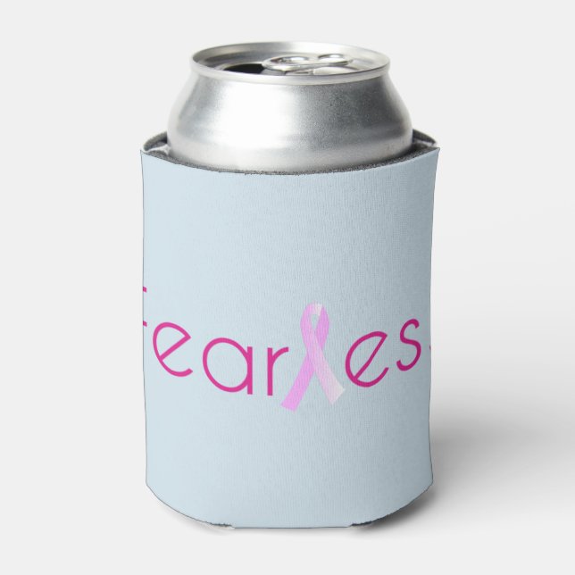 Fearless Breast Cancer Awareness Can Cooler (Can Front)
