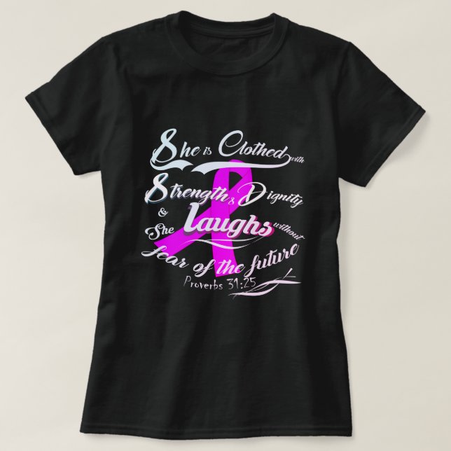 Fearless-Breast Cancer Awareness T-Shirt (Design Front)