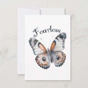 Fearless Butterfly Watercolor Graphic Design, Fear