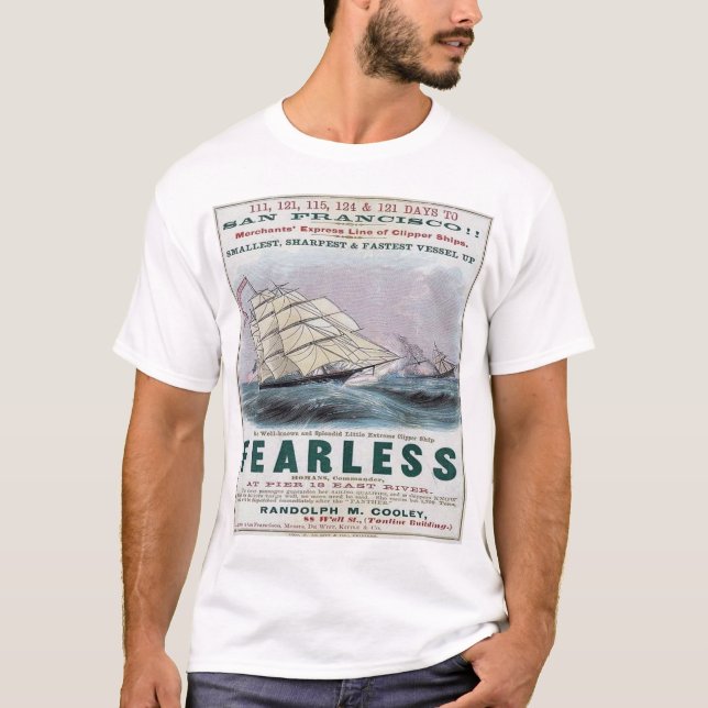 Fearless Clipper Sailing  T-Shirt (Front)