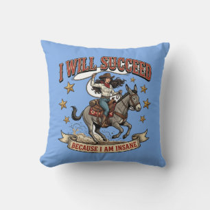 Fearless Cowgirl Western Adventure Ride Cushion