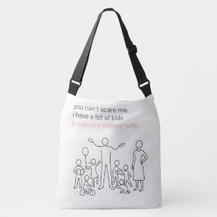 Fearless Dad And Family Minimalist Art Design Crossbody Bag
