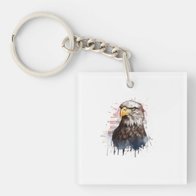 Fearless Eagle Spirit – Kids T-Shirt Collection Key Ring (Front)