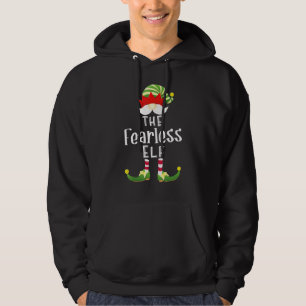 Fearless Elf Group Christmas Pajama Party Hoodie