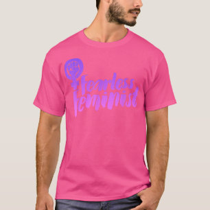 Fearless FeministFeminism Symbol Retro977  T-Shirt