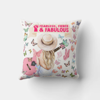 FEARLESS, FIERCE & FABULOUS PILLOW
