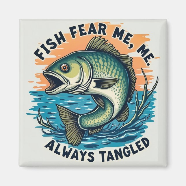 Fearless Fishin' Adventures Magnet (Front)