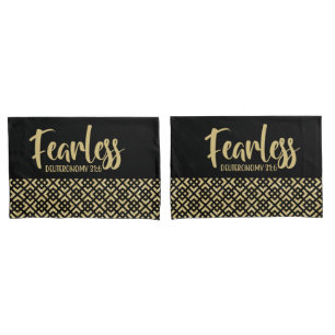 Fearless Geometric Pattern Pillowcases