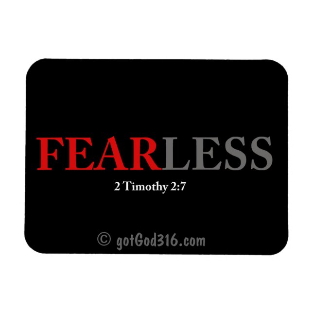 fearless gotGod316.com Magnet (Horizontal)