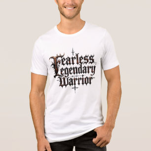 "Fearless Gothic Calligraphy T-Shirt – Bold Blackl Tri-Blend Shirt