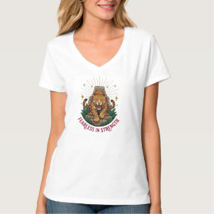 Fearless In Strength Aztec Jaguar Graphic Women's T-Shirt