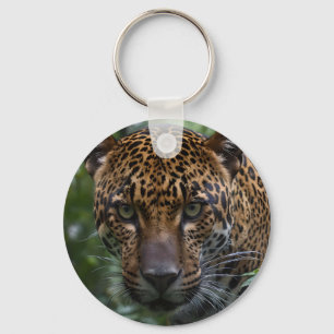 Fearless Jaguar Wild In The Forest, Key Ring