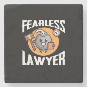 Fearless Lawyer Stone Coaster