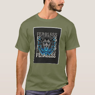 Fearless Lion Design T-Shirt