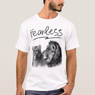 Fearless Lion Graphic  T-Shirt