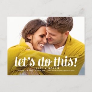Fearless Love EDITABLE COLOR Save The Date Postcard