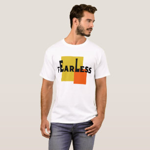 Fearless Modern Abstract Geometric Brand Design T-Shirt
