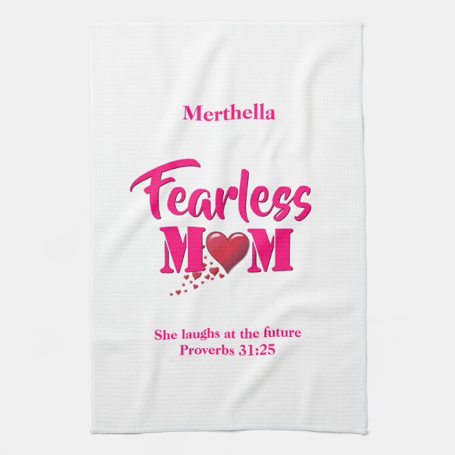 FEARLESS MOM | Proverbs 31 Tea Towel (Vertical)
