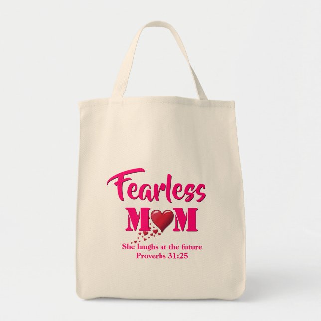 FEARLESS MOM | Proverbs 31 Tote Bag (Front)
