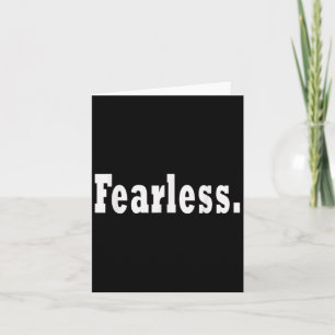 Fearless Motivation Entrepreneur Workout Gym Fitne Card