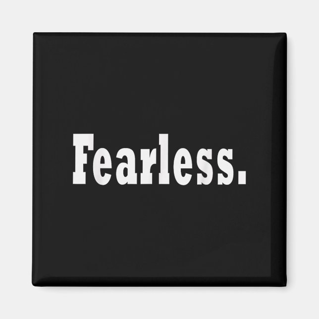 Fearless Motivation Entrepreneur Workout Gym Fitne Magnet (Front)