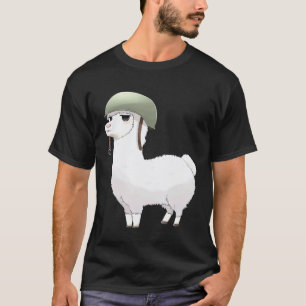 Fearless Patriot Llama soldier T-Shirt