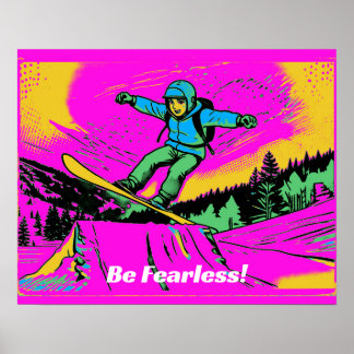  Fearless - Snowboarder Poster