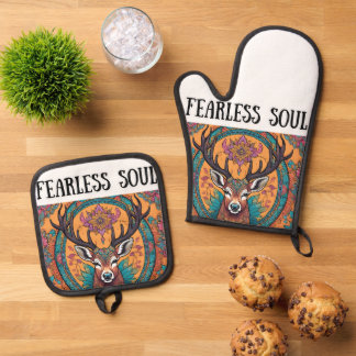 Fearless Soul Oven Mitt & Pot Holder Set