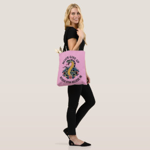 Fearless Spirit: Bold Snake and Roses Artwork Tote Bag