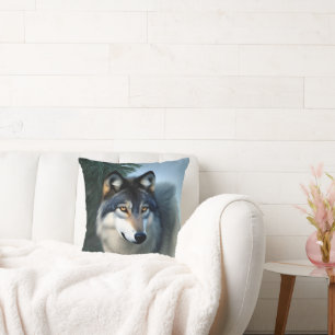 Fearless The Arctic Wolf, Cushion