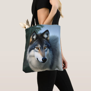 Fearless The Arctic Wolf, Tote Bag