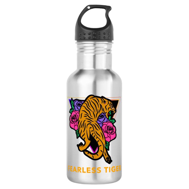 Fearless Tiger 710 Ml Water Bottle (Front)