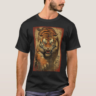 Fearless Vintage Tiger Face Head Wild Cat Japan a T-Shirt