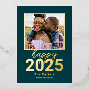 Fearless Year Foil Happy New Year Photo Card